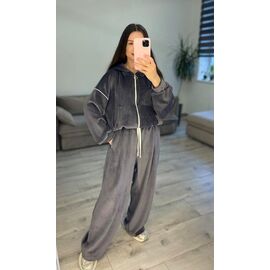 Костюм спортивний жіночий теплий 620 grey р.one size "VLADISLAVA" недорого оптом від прямого постачальника