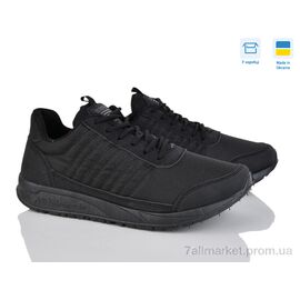 Кросівки чоловічі модні Весна/осінь 4024MF чорний (6 пар р.41-45) "Paolla" недорого оптом від прямого постачальника