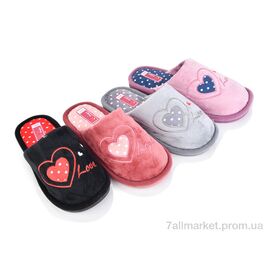 Фотография Тапки женские для дома Весна/осень A8130 mix (12 пар р.36-41) "Deshman" недорого оптом от прямого поставщика