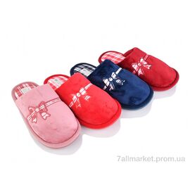 Фотография Тапки женские для дома Весна/осень HK23 mix (12 пар р.36-41) "Deshman" недорого оптом от прямого поставщика
