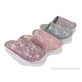 Фотография Тапки женские для дома Весна/осень HK24 mix (12 пар р.36-41) "Deshman" недорого оптом от прямого поставщика