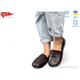 Фотография Туфли женские стильные Весна/осень 079 коричневий к. (8 пар р.36-41) "ARTO" недорого оптом от прямого поставщика