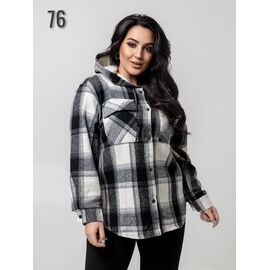 Фотография Рубашка женская 76 black р.52-58 "SVITANOK" недорого оптом от прямого поставщика