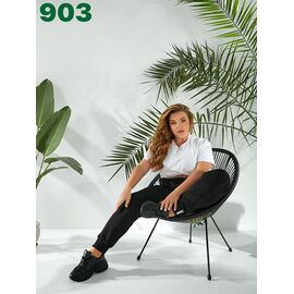 Фотография Штаны спортивные женские 903 black р.50-58 "SVITANOK" недорого оптом от прямого поставщика