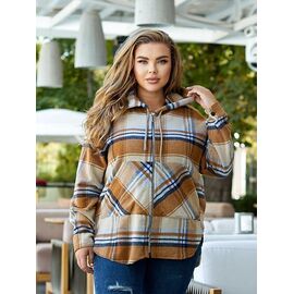 Фотография Рубашка женская HJJ112 beige р.52-58 "SVITANOK" недорого оптом от прямого поставщика