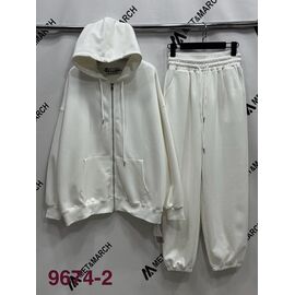 Костюм спортивний жіночий теплий 9674-2 white р.S-L "Met&March" недорого оптом від прямого постачальника