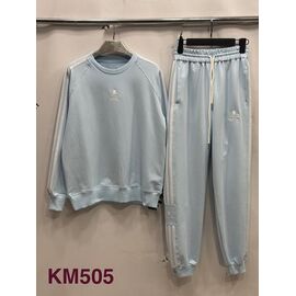 Костюм спортивний жіночий теплий KM505 l.blue р.S-L "Met&March" недорого оптом від прямого постачальника