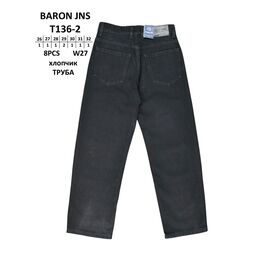 Фотография Джинсы подростковые T136-2 black р.26-32 "God Baron" недорого оптом от прямого поставщика