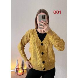 Кофта жіноча 001-2 yellow р.42-46 "FSN" недорого оптом від прямого постачальника
