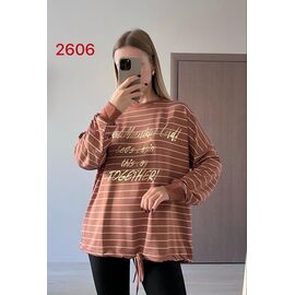 Светр жіночий 2606 brown р.50-56 "FSN" недорого оптом від прямого постачальника