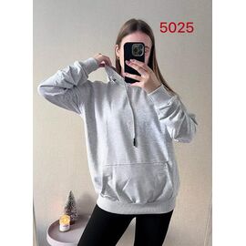 Худі жіноче 5025 grey р.46-52 "FSN" недорого оптом від прямого постачальника