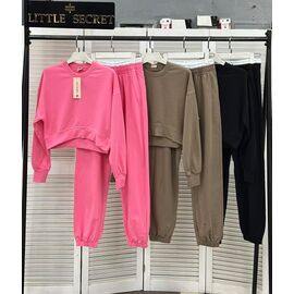 Фотография Костюм спортивный женский тёплый 400255 beige р.S-L "Little Secret" недорого оптом от прямого поставщика