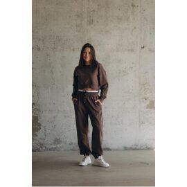 Фотография Костюм спортивный женский тёплый 400255 brown р.S-L "Little Secret" недорого оптом от прямого поставщика