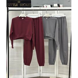 Фотография Костюм спортивный женский тёплый 400255 wine р.S-L "Little Secret" недорого оптом от прямого поставщика