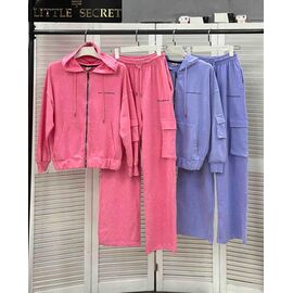Фотография Костюм спортивный женский тёплый 400256 pink р.S-L "Little Secret" недорого оптом от прямого поставщика