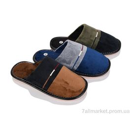 Тапки чоловічі домашні Весна/осінь 668 mix (12 пар р.40-45) "Deshman" недорого оптом від прямого постачальника