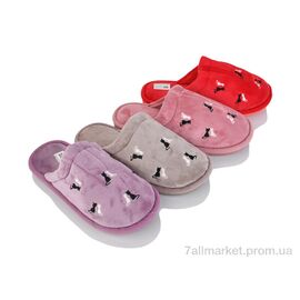 Тапки жіночі для будинку Весна/осінь H60 mix (12 пар р.36-41) "Deshman" недорого оптом від прямого постачальника