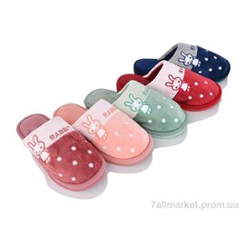 Тапки жіночі для будинку Весна/осінь 544 mix (12 пар р.36-41) "Deshman" недорого оптом від прямого постачальника