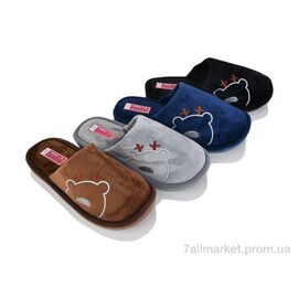 Фотография Тапки детские домашние Весна/осень A8149 mix (12 пар р.36-41) "Deshman" недорого оптом от прямого поставщика