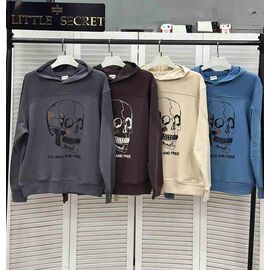 Фотография Худи мужской 400624 brown р.M-2XL "Little Secret" недорого оптом от прямого поставщика