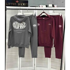 Фотография Костюм спортивный женский тёплый 500222 wine р.M-2XL "Little Secret" недорого оптом от прямого поставщика