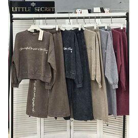 Фотография Костюм спортивный женский тёплый 500212 beige р.S-L "Little Secret" недорого оптом от прямого поставщика