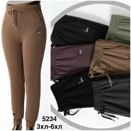 Фотография Штаны спортивные женские 5234 mix р.44-54 "WELL" недорого оптом от прямого поставщика