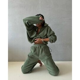 Костюм спортивний жіночий 158 khaki р.42-52 "Alisa Brand" недорого оптом від прямого постачальника