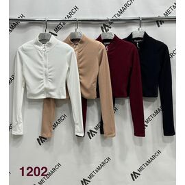 Фотография Топ женский 1202 beige р.XS-M "Met&March" недорого оптом от прямого поставщика