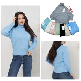 Фотография Свитер женский 2210 mix р.46-50 "PALMIRA" недорого оптом от прямого поставщика