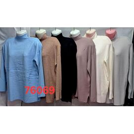 Фотография Свитер женский 76069 mix р.56-60 "PALMIRA" недорого оптом от прямого поставщика