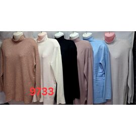 Фотография Свитер женский 9733 mix р.56-60 "PALMIRA" недорого оптом от прямого поставщика