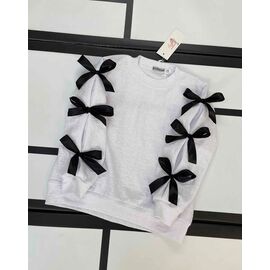 Светер Дитячий на дівчинку 413 white р.128-152 "Kosmy" недорого оптом від прямого постачальника