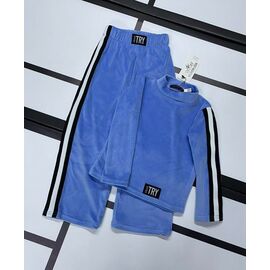 Фотография Костюм детский спортивный на девочку K158 blue р.104-116 "Kosmy" недорого оптом от прямого поставщика