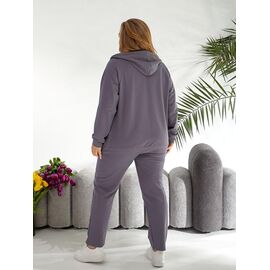 Фотография Костюм спортивный женский тёплый 6095 grey р.56-62 "OSKA" недорого оптом от прямого поставщика