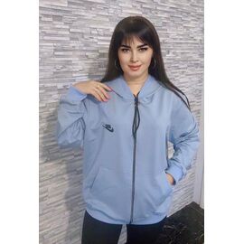 Кофта спортивна жіноча NW635 l.blue р.50-52 "Newe" недорого оптом від прямого постачальника