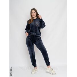 Жіночий спортивний костюм велюр напівбатал 48,50,52 (9кв) "NOWEMBER" недорого від прямого постачальника