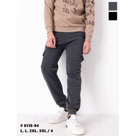 Спортивні штани чоловічі на манжеті/фліс розміри 46-54 (мікс кв) "NICOLAS" недорого від прямого постачальника