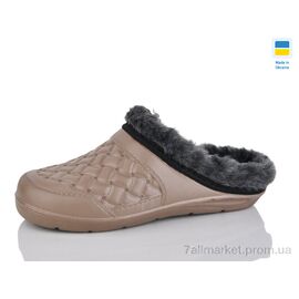 Калоші жіночі Зима L08 кориченвий (6 пар р.36-41) "Крок" недорого оптом від прямого постачальника