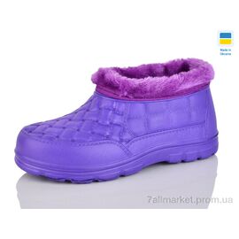Калоші жіночі Зима L5 фіолет (6 пар р.36-41) "Крок" недорого оптом від прямого постачальника