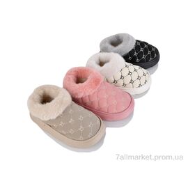 Тапки дитячі домашні Зима JHA7 mix (12 пар р.30-35) "Lion-Lu" недорого оптом від прямого постачальника