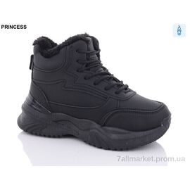 Фотография Ботинки женские стильные зима MYP03 black (8 пар р.36-41) "Princess" недорого оптом от прямого поставщика