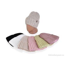 Жіноча шапка Зима KL9 mix (5 шт. р.сіткаOne size) "TUZZI" недорого оптом від прямого постачальника