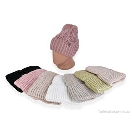 Жіноча шапка Зима KL13 mix (5 шт. р.сіткаOne size) "TUZZI" недорого оптом від прямого постачальника