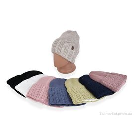 Жіноча шапка Зима KL23 mix (5 шт. р.сіткаOne size) "TUZZI" недорого оптом від прямого постачальника