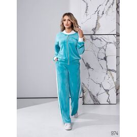 Фотография Костюм спортивный женский тёплый 974 l.blue р.40-54 "DORA" недорого оптом от прямого поставщика