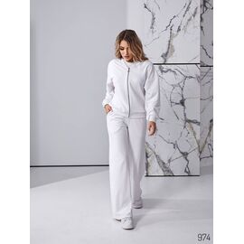 Фотография Костюм спортивный женский тёплый 974 white р.40-54 "DORA" недорого оптом от прямого поставщика
