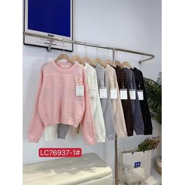 Фотография Свитер женский 76937-1 mix р.46-50 "FLORA" недорого оптом от прямого поставщика