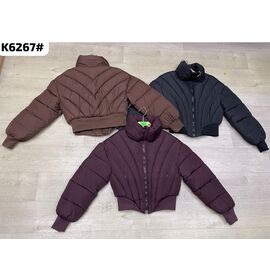 Фотография Куртка женская демисезонная K6267 black р.42-46 "FLORA" недорого оптом от прямого поставщика