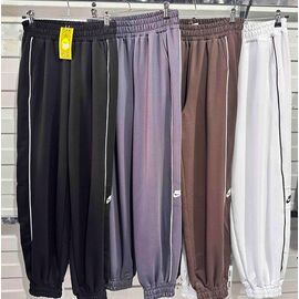 Штани спортивні жіночі SH162 white р.42-48 "FLORA" недорого оптом від прямого постачальника